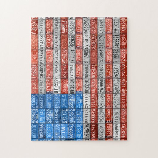 Lizenz-Platte der USA - Michigan Puzzle (Vertikal)