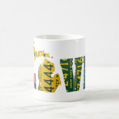 Lizenz-Platten-Kunst-Karten-Tasse Michigans LIEBE Kaffeetasse (Mittel)