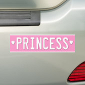 Lizenz-Platten-Rosa Prinzessin-Autoaufkleber Autoaufkleber (Auf Auto)