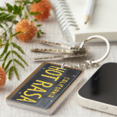 Lizenz-Platten-Schlüsselanhänger GEWOHNHEIT Schlüsselanhänger (Vorderseite rechts)