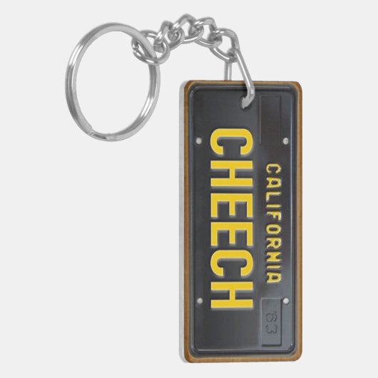 Lizenz-Platten-Schlüsselanhänger GEWOHNHEIT Schlüsselanhänger (Vorderseite links)