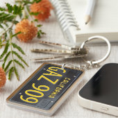 Lizenz-Platten-Schlüsselanhänger GEWOHNHEIT Schlüsselanhänger (Vorderseite rechts)