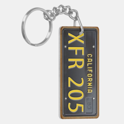 Lizenz-Platten-Schlüsselanhänger GEWOHNHEIT Schlüsselanhänger (Vorderseite links)