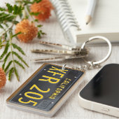 Lizenz-Platten-Schlüsselanhänger GEWOHNHEIT Schlüsselanhänger (Vorderseite rechts)