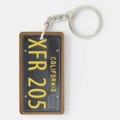 Lizenz-Platten-Schlüsselanhänger GEWOHNHEIT Schlüsselanhänger (Rückseite)