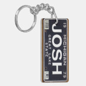 Lizenz-Platten-Schlüsselanhänger-Gewohnheit Schlüsselanhänger (Vorderseite links)