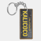 Lizenz-Platten-Schlüsselanhänger GEWOHNHEIT Schlüsselanhänger (Vorderseite links)