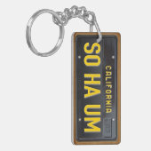 Lizenz-Platten-Schlüsselanhänger GEWOHNHEIT Schlüsselanhänger (Vorderseite links)