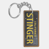 Lizenz-Platten-Schlüsselanhänger GEWOHNHEIT Schlüsselanhänger (Vorderseite links)