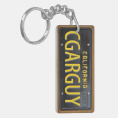 Lizenz-Platten-Schlüsselanhänger GEWOHNHEIT Schlüsselanhänger (Vorderseite links)