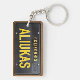 Lizenz-Platten-Schlüsselanhänger GEWOHNHEIT Schlüsselanhänger