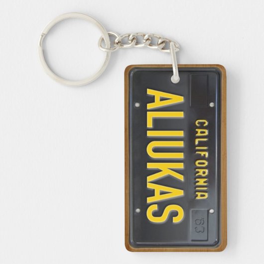 Lizenz-Platten-Schlüsselanhänger GEWOHNHEIT Schlüsselanhänger (Vorderseite)