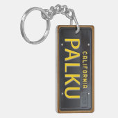 Lizenz-Platten-Schlüsselanhänger GEWOHNHEIT Schlüsselanhänger (Vorderseite links)