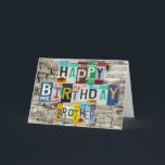 Lizenz-Teller Brother Birthday Card Karte<br><div class="desc">Mit Gear4Getrieben.</div>