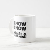 Lizenz und Registrierung Funny Mug Kaffeetasse (Vorderseite Links)