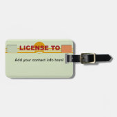 Lizenz, zu reisen Umbau Gepäckanhänger (Vorderseite horizontal)