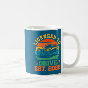 Lizenz zum Fahren Neuer Fahrer 2026 Jungen Männlic Kaffeetasse