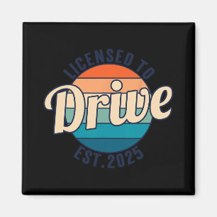 Lizenz zum Fahren Neuer Führerschein ca. 2025 Magnet