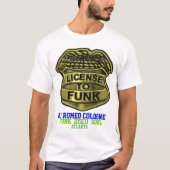 "Lizenz zum Funk" Abzeichen-T - Shirt (Vorderseite)