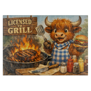 Lizenz zum Grillen Schneidebrett