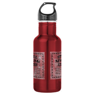 Lizenz zum Signieren Edelstahlflasche