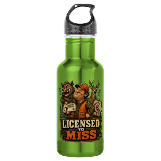 Lizenz zum Verfehlen Edelstahlflasche
