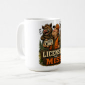 Lizenz zum Verfehlen Kaffeetasse (Vorderseite Links)