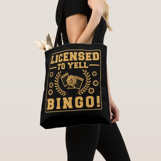 Lizenziert an Yell Bingo Funny Lucky Gambling Tasche (Von Nahem)