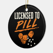 Lizenziert für Pill Pharmacy Tech CPhT Keramik Ornament (Links)