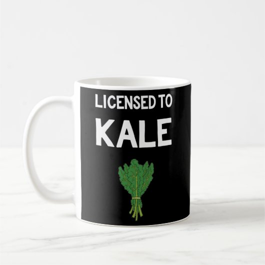 Lizenziert für Vegans Vegetarier Kaffeetasse (Links)