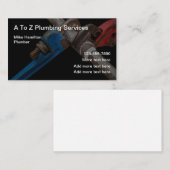 Lizenzierte Dienstkarten für Klempner Visitenkarte (Vorne/Hinten)