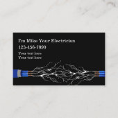 Lizenzierte Elektrizitätsdienstleistungen Visitenkarte (Vorderseite)