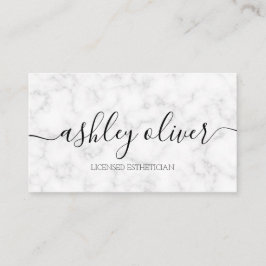 Lizenzierte Esthetician Marble Business Card Visitenkarte