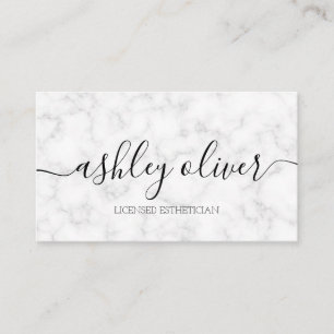 Lizenzierte Esthetician Marble Business Card Visitenkarte