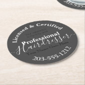 Lizenzierte Friseurwerbung HAMbWG Untersetzer (Angewinkelt)