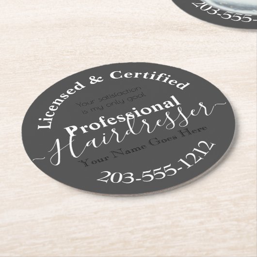 Lizenzierte Friseurwerbung HAMbWG Untersetzer (Angewinkelt)