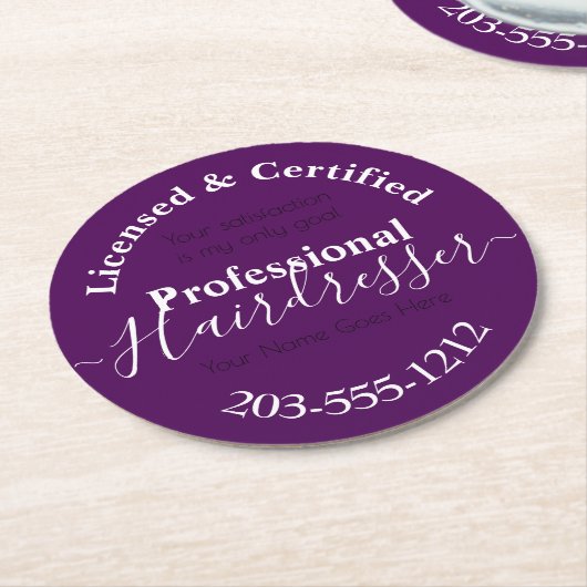 Lizenzierte Friseurwerbung HAMbWG Untersetzer (Angewinkelt)