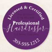 Lizenzierte Friseurwerbung HAMbWG Untersetzer (Vorderseite)