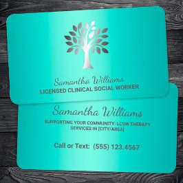 Lizenzierte klinische Sozialarbeiterin Visitenkarte