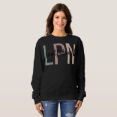 Lizenzierte Krankenschwester Boho LPN Krankenschwe Sweatshirt (Vorne ganz)