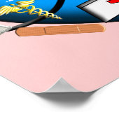 Lizenzierte praktische Krankenversicherung Leinwan Poster (Ecke)