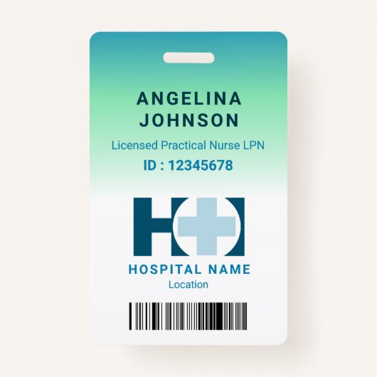 Lizenzierte praktische Krankenversicherung LNP Blu Ausweis (Vorderseite)