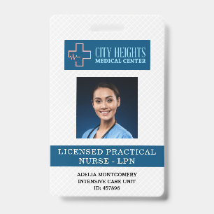 Lizenzierte Praxis Krankenschwester LPN Name Foto  Ausweis