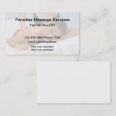 Lizenzierte Visitenkarten für Massagetherapeuten Visitenkarte (Vorne/Hinten)