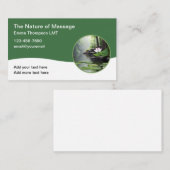 Lizenzierte Visitenkarten für Massagetherapeuten Visitenkarte (Vorne/Hinten)