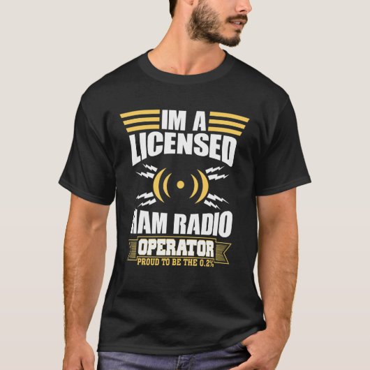 Lizenzierter Ham-Funksender T-Shirt (Vorderseite)
