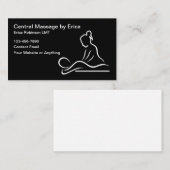 Lizenzierter Massagetherapeut einzigartig Visitenkarte (Vorne/Hinten)