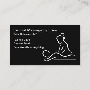 Lizenzierter Massagetherapeut einzigartig Visitenkarte