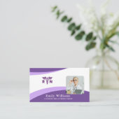 Lizenzierter Minimalismus für Krankenschwestern mi Visitenkarte (Stehend Vorderseite)