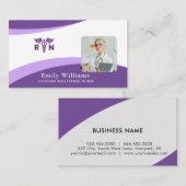 Lizenzierter Minimalismus für Krankenschwestern mi Visitenkarte (Vorne/Hinten)